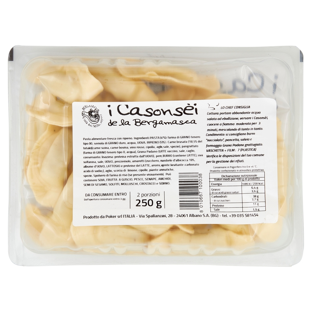 Casonsèi de la Bergamasca, 250 g